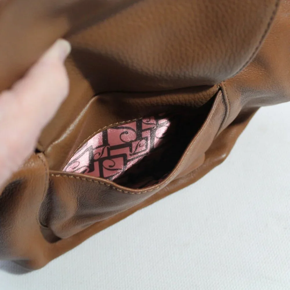 Stone Mountain Brown Leather Hobo Bag
